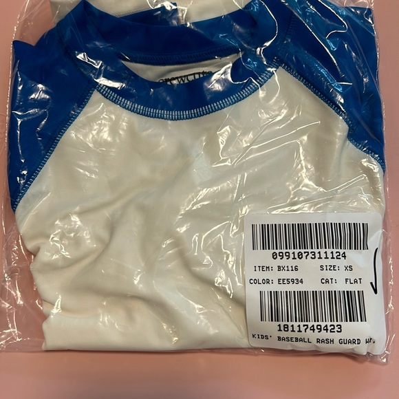 NWT Crewcuts Kids' baseball rash guard with UPF 50+ - Picture 8 of 8